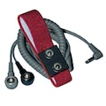 Transforming Technologies Dual Wire Wrist Strap, Red/Black, 4mm WB0025